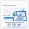 SEO Premium Package with ongoing optimization, keyword tracking, reporting, and continuous website improvement